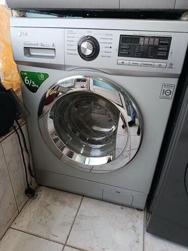 Paltaryuyan maşınlar: Paltaryuyan maşın LG, 7 kq, Avtomat, Qurutmasız, Kredit yoxdur — 10