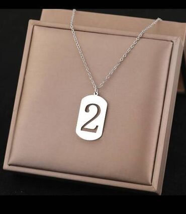 privezak srebrni zig srce vece: Lancic - Broj 2 - 316L Predivna ogrlica koja nikada ne bledi i ne gubi