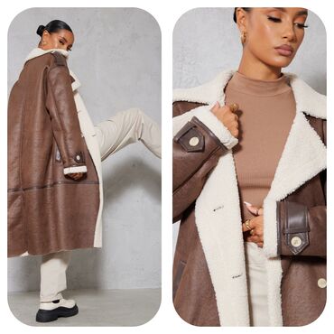 silikonski ulosci za grudi: S (EU 36), XS (EU 34), M (EU 38), With lining, Faux fur, color - Brown