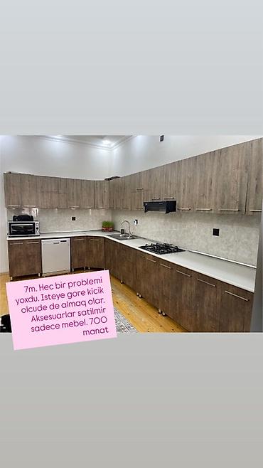 soba mebel ici: Mətbəx mebeli dəsti - Ölçü: təxminən 7 metr (istəyə görə daha kiçik — 1
