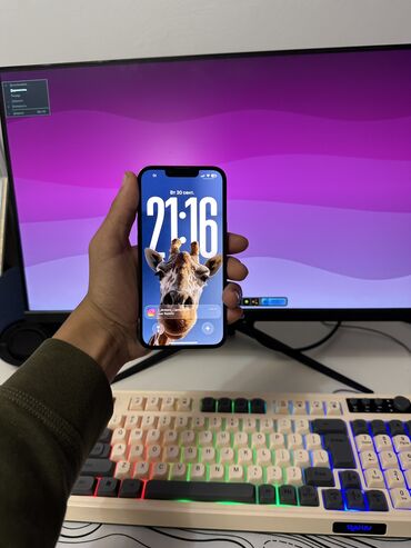 динамик на авто: IPhone 13 Pro, Новый, 256 ГБ, Sierra Blue, Зарядное устройство, Защитное стекло, Коробка, 76 %