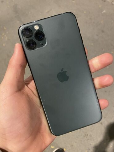 крепление для монитора: IPhone 11 Pro Max, Новый, 256 ГБ, Зеленый, Защитное стекло, Чехол, Кабель, 85 %