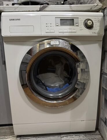 paltaryuyan sumqayıt: Paltaryuyan maşın Samsung, 6 kq, İşlənmiş, Avtomat, Qurutma var, Kredit yoxdur, Ünvandan götürmə