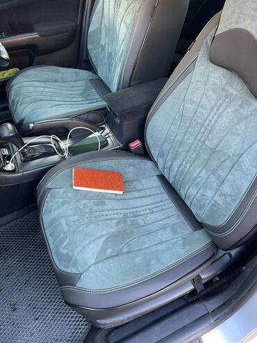 Чехлы и накидки на сиденья: Чехлы Экокожа, С подушкой, цвет - Серый, Honda — 10