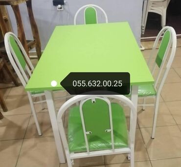 Sifarişlə masa və oturacaq dəstləri: Stollar, Stullar, Masalar, Oturacaqlar, Kafe və cayxana üçün stol stul — 23