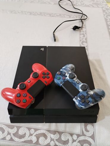 PS2 & PS1 (Sony PlayStation 2 & 1): Salam, Ps 4 fat 2 rengli orginal pult, 20+ oyun (Fc25, Read dead