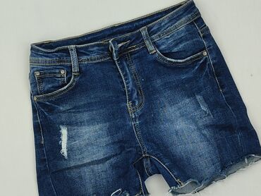 woskowane spodnie z wysokim stanem h m: Jeanswear, Szorty damskie, rozmiar S