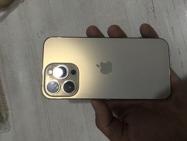 бу телефоны в бишкеке редми: IPhone 13 Pro, Б/у, 128 ГБ, Matte Gold, Чехол, 76 %