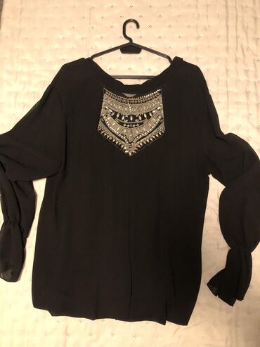 ps tunike i bluze: XL (EU 42), Viscose, Single-colored, color - Black