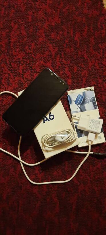 samsung galaxy s10e qiymeti: Samsung Galaxy A6, 32 GB, rəng - Qara, Barmaq izi, Face ID, İki sim kartlı