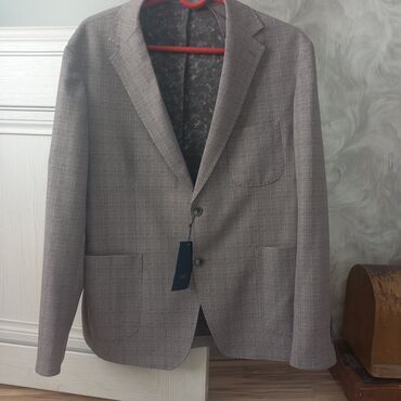 пиджак мужской: Костюм 6XL (EU 52), цвет - Серый