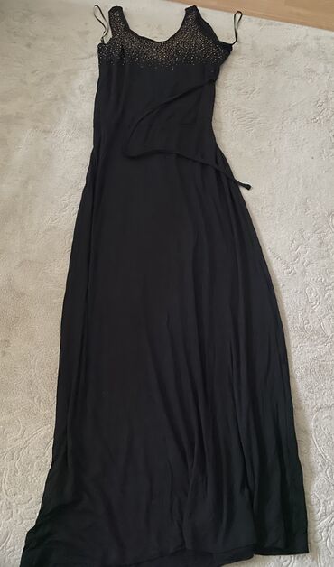 dugačke haljine: S (EU 36), color - Black, With the straps