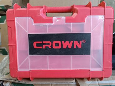многофункциональный нож: Аккумуляторный шуруповёрт/дрель CROWN в кейсе Комплектация: -