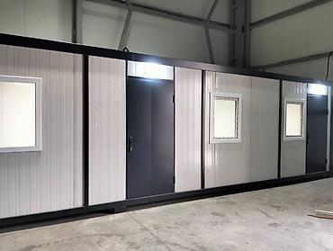 Konteynerlər: Ofis Konteyner ✅ 9.00x3.00m Konteyner ✅ Uzunluq: 9.00m    ✅ En — 7