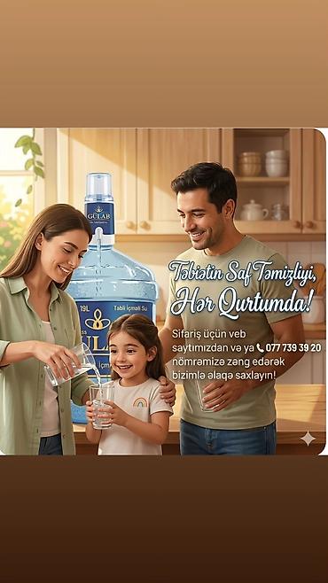 su satışı: Hazır Biznes • Gündəlik 15-18 bidon su satılır. • 280 ədəd təmiz — 5