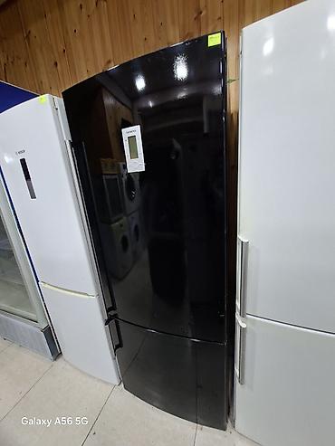 Mətbəx texnikası: Siemens iki qapılı soyuducu - Rəng: parlaq qara ön panel - Qapı — 1