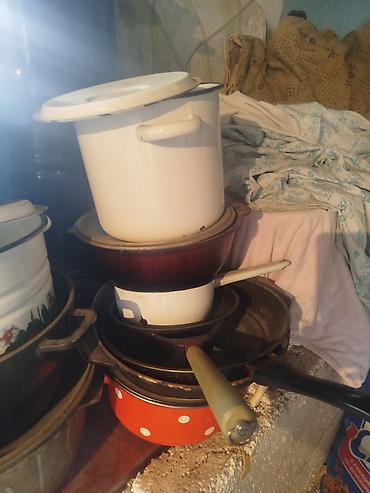 Кухонные наборы: Кухонная утварь и текстиль для дома — набор Состав: - Эмалированные — 5