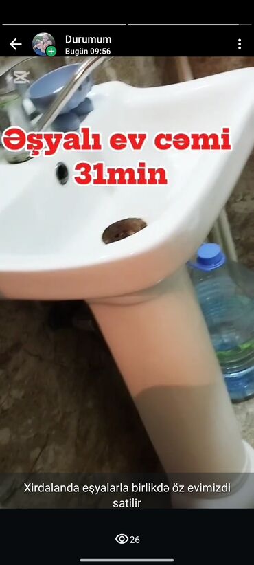 Həyət evləri və villaların satışı: Xırdalanda əşyalarla birlikdə satılan həyət evi.Kim istese yazsin -da lalafo.az — 16 Həyət evləri və villaların satışı: Xırdalanda əşyalarla birlikdə satılan həyət evi.Kim istese yazsin — 16