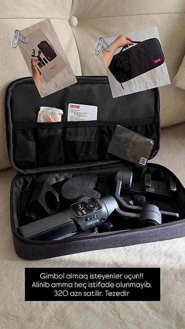 ip 12 pro max: Zhiyun gimballı stabilizator dəsti - Brend: Zhiyun - Tip: 3-oxlu əl — 1