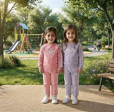 donateli: Pamucni Alo deciji komplet,100%pamuk Roze vel.3-4, 4-5 Lila vel.3-4 — 3