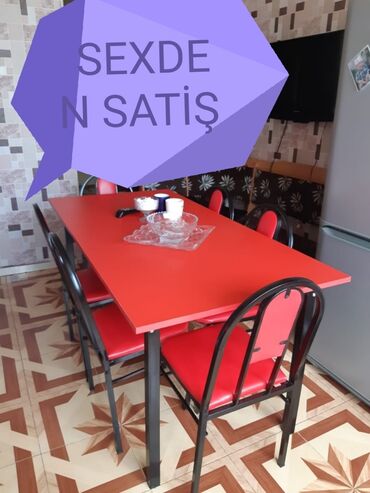Masa və oturacaq dəstləri: Kuxna üçün masa və oturacaqlar desti, kafe və cayxana üçün stol stul -da lalafo.az — 23 Masa və oturacaq dəstləri: Kuxna üçün masa və oturacaqlar desti, kafe və cayxana üçün stol stul — 23