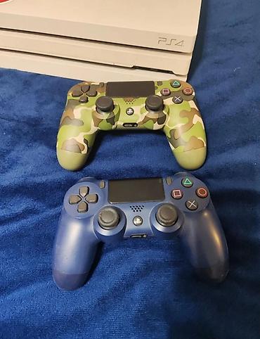 Видеоигры и приставки: PlayStation 4 Pro (ağ) oyun konsolu dəsti - Model: PS4 Pro, 1 TB — 2