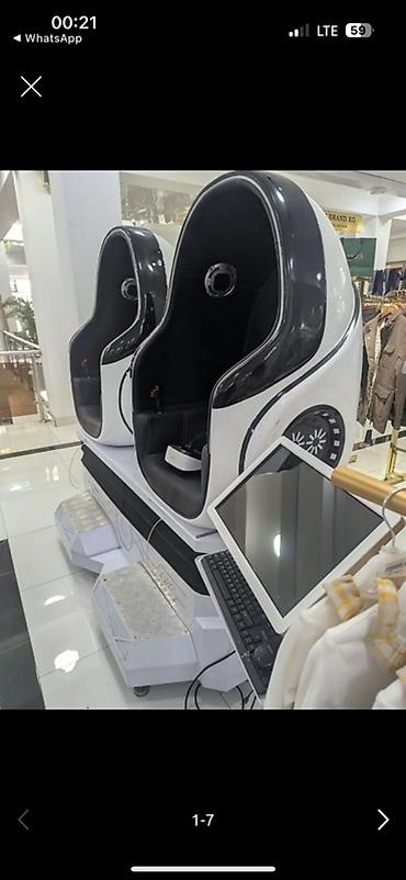 Вендинговые аппараты: Двухместный аттракцион 9D/VR «яйцо» с подсветкой - Две — 2
