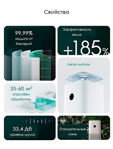 purifier: Воздухоочиститель MiJia Напольный, Воздушный, НЕРА, Антибактериальный — 2