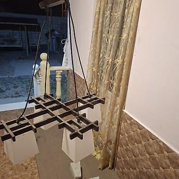 bag isiqlari: Çılçıraq, 3 lampa, Metal — 4