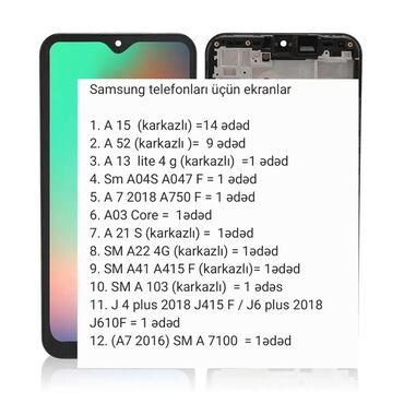 usb hard disk satilir: Samsung telefonları üçün 33 ədəd İncell ekran topdan hamsı bir yerdə