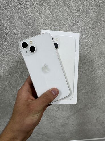 телефоны бишкек цум: IPhone 13, Б/у, 128 ГБ, Matte Silver, Коробка, Чехол, 100 %