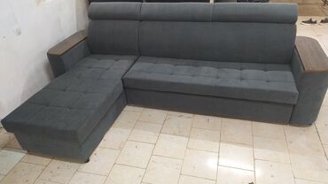 круглый диван: Модульный диван, цвет - Серый, Новый