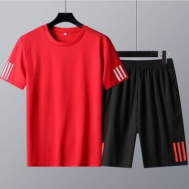 форма для спорта: Спортивный костюм XL (EU 42), цвет - Красный