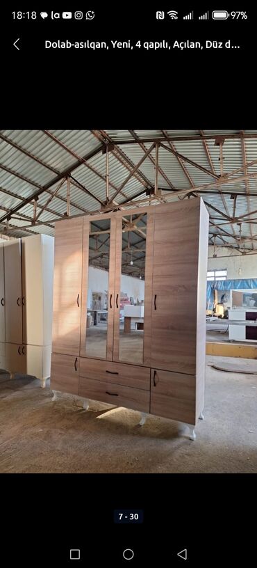 Dolablar: Yeni, Açılan, 4 qapılı Düz dolab, Dolab-asılqan — 6