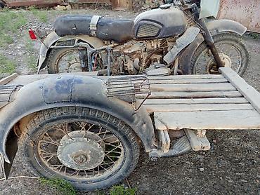 50 kubika motor: Klassik yan qoşqulu motosiklet – sovet istehsalı köhnə. M model — 2