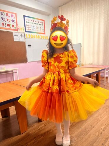 костюм санты для мальчика: Детский карнавальный костюм «Осенняя фея» - Яркое платье в осенних