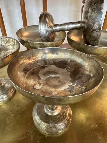 набор кульуч: Мельхиоровые креманки "Кольчугино"