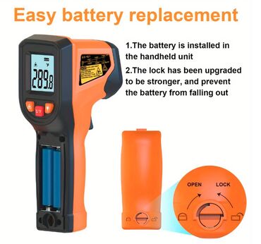 Ostali alati i mašine: Nov bezkontaktni industrijski laserski merač temperature sa LCD na lalafo.rs — 3 Ostali alati i mašine: Nov bezkontaktni industrijski laserski merač temperature sa LCD — 3