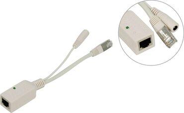 пассивное сетевое оборудование vinga: Mikrotik Gigabit POE пассивный инжектор 9-48V, on spare pairs, Pin4,5