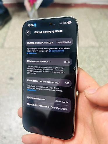 true: IPhone 15 Pro, 256 ГБ, цвет светло‑серый (Titanium) - Модель: iPhone — 4