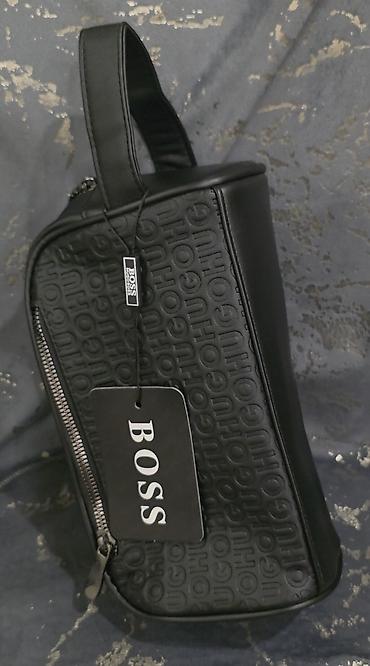 Gözəllik və sağlamlıq: HUGO BOSS kişi kosmetik çantası / travel kit - Rəng: qara - Material — 2