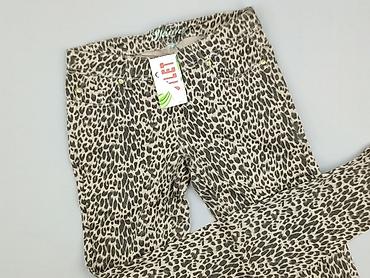 leopard jeans: Spodnie materiałowe damskie, rozmiar S — 1