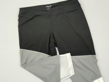spódnice czarne letnia: 3/4 Trousers, Reebok, L (EU 40), condition - Very good