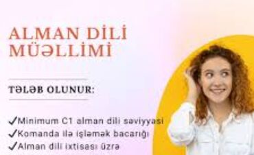 online iş evden: Müəllim tələb olunur, Xarici dillər, 1-2 illik təcrübə, Onlayn iş