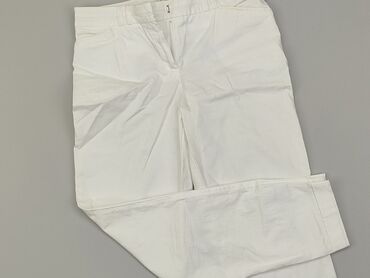 elegancką bluzki do białych spodni: Spodnie materiałowe, S, stan - Bardzo dobry