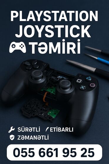 услуги ремонта по дому: Təmir Sony Playstation, Coystiklərin təmiri, Zəmanətlə