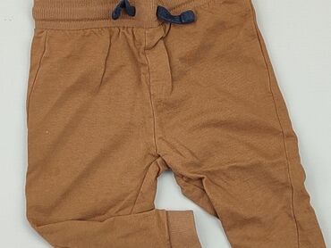 legginsy brązowe: Spodnie dresowe, So cute, 12-18 m, stan - Bardzo dobry