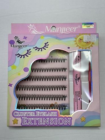 кой таш: Набор для наращивания ресниц пучками Manjieer — Cluster Eyelash — 1