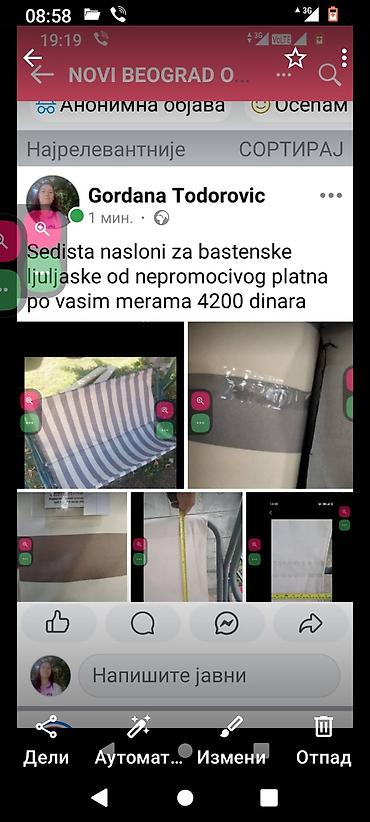 mini orhideje: Navlake – sedišta i nasloni za baštenske ljuljaške - Izrada po vašim — 2