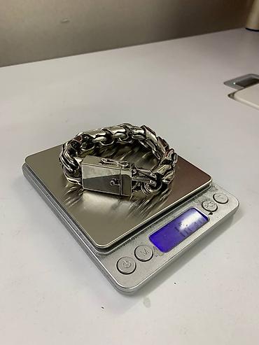 Серебряные цепочки: Серебряная цепь Бисмарк 180 гр 58 см Серебро 925 проба Ручная работа — 9